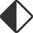 иконка diamond half, diamond, бриллиант, half, батарея