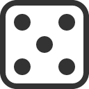 иконки dice 5, dice, игральная кость