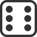 иконки dice 6, dice, игральная кость