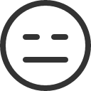 иконка emoji expressionless, emoji, expressionless
