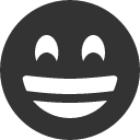 иконка emoji grin, emoji, grin