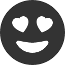 иконка emoji heart eyes, emoji, heart, сердце, eyes, глаза