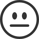 иконка emoji neutral, emoji, neutral