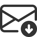 иконка envelope arrow down, envelope, конверт, arrow, стрелка, down