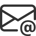 иконка envelope at, envelope, конверт, at
