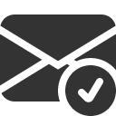 иконка envelope check, envelope, конверт, check, галочка