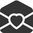 иконка envelope open heart, envelope, конверт, open, heart, сердце
