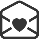 иконка envelope open heart, envelope, конверт, open, heart, сердце