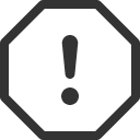 иконка exclamation octagon, exclamation, предупреждение, octagon