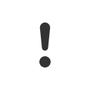 иконка exclamation, предупреждение