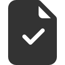 иконка file earmark check, file, файл, earmark, check, галочка