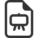 иконка file earmark easel, file, файл, earmark, easel
