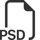 иконка filetype psd, filetype, psd