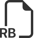 иконка filetype rb, filetype, rb