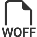 иконка filetype woff, filetype, woff