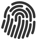 иконка fingerprint, отпечаток пальца