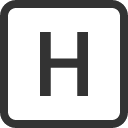 иконка h square, square