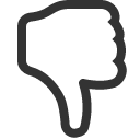 иконка hand thumbs down, hand, рука, thumbs, down, стрелка