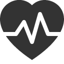 иконка heart pulse, heart, сердце, pulse