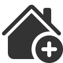иконка house add, house, дом, add, добавить