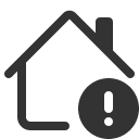 иконка house exclamation, house, дом, exclamation, предупреждение