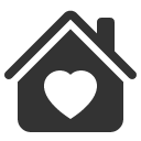 иконка house heart, house, дом, heart, сердце