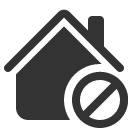 иконки house slash, house, дом, slash