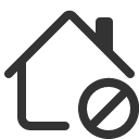 иконки house slash, house, дом, slash