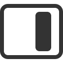 иконка layout sidebar inset reverse, layout, макет, sidebar, монитор, inset, reverse
