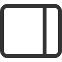 иконка layout sidebar reverse, layout, макет, sidebar, монитор, reverse