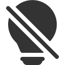 иконки lightbulb off, lightbulb, лампочка, off