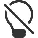 иконки lightbulb off, lightbulb, лампочка, off