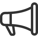 иконки megaphone, громкоговоритель