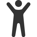 иконка person arms up, person, arms, up, стрелка вверх