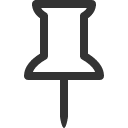 иконка pin, кнопка