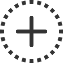 иконка plus circle dotted, plus, плюс, circle, dotted