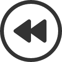 иконки rewind circle, rewind, перемотка, circle
