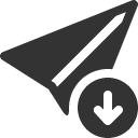 иконка send arrow down, send, марка, arrow, стрелка, down