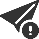 иконка send exclamation, send, марка, exclamation, предупреждение