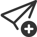 иконка send plus, send, марка, plus, плюс