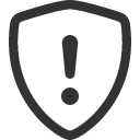 иконка shield exclamation, shield, щит, exclamation, предупреждение