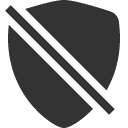 иконки shield slash, shield, щит, slash