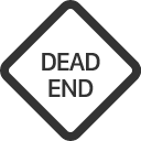 иконки sign dead end, sign, dead, end