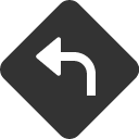 иконка sign turn left, sign, turn, вращать, left, стрелка