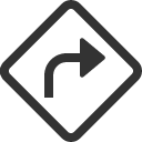 иконка sign turn right, sign, turn, вращать, right, стрелка