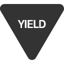 иконки sign yield, sign, yield