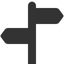 иконка signpost split, signpost, split, стрелка