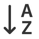 иконка sort alpha down, sort, alpha, down, стрелка