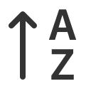 иконка sort alpha up, sort, alpha, up, стрелка вверх