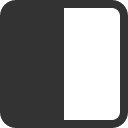 иконка square half, square, half, батарея